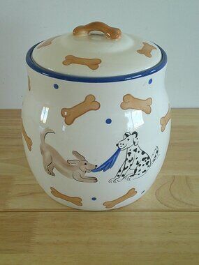 Stonelite whimsical dog treat cookie jar